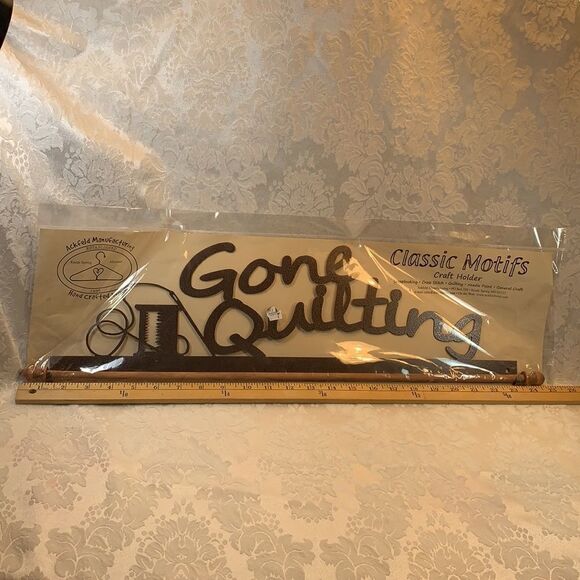 Quilting Gone Quilting Handcrafted Wire Classic Craft Holder Scrapbook Sewing - Picture 3 of 5